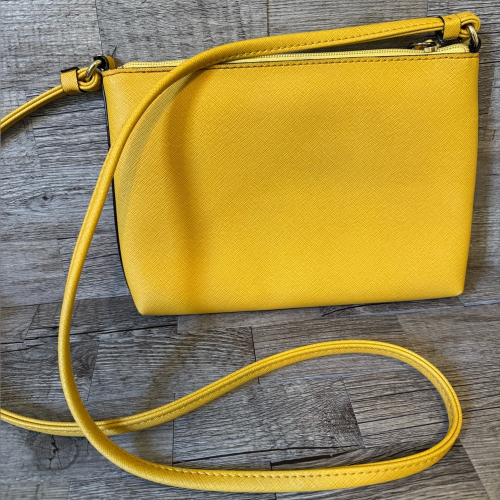 Calvin Klein Mustard Crossbody Bag - Picture 3 of 5